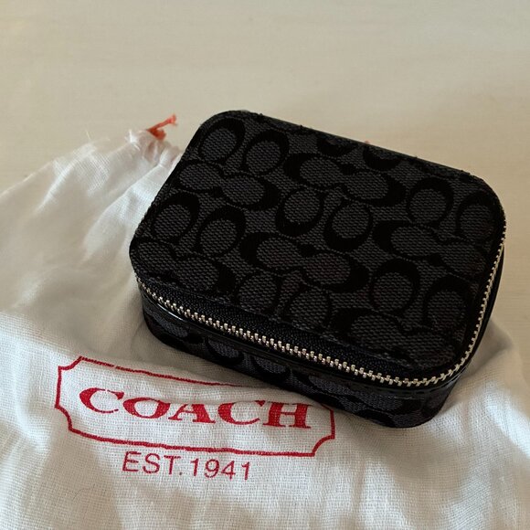 Black Coach Pill Container - EUC - Picture 2 of 7